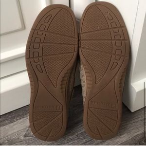 SperryTop-Sider rose gold slip on boat shoes 7